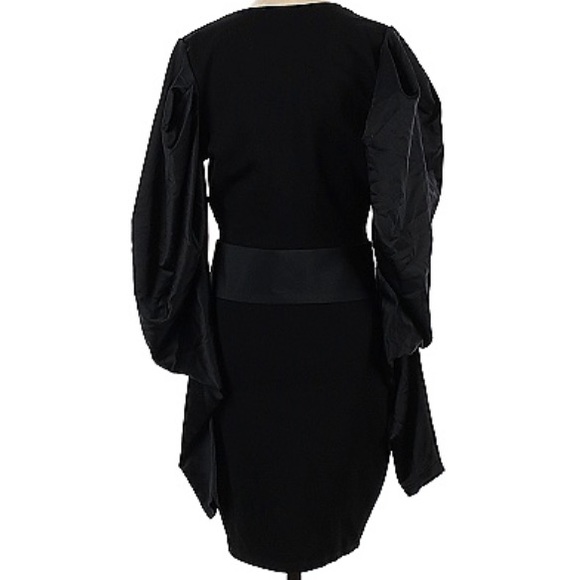 Zara Black Belted Mini Dress - Picture 2 of 5